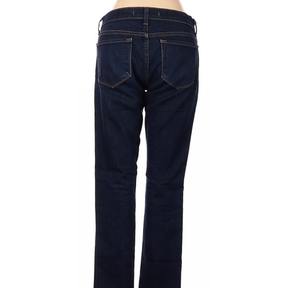 J Brand Jeans Blue Whiskering Straight Leg Cut High Rise Sz 26 #464 - Picture 3 of 4